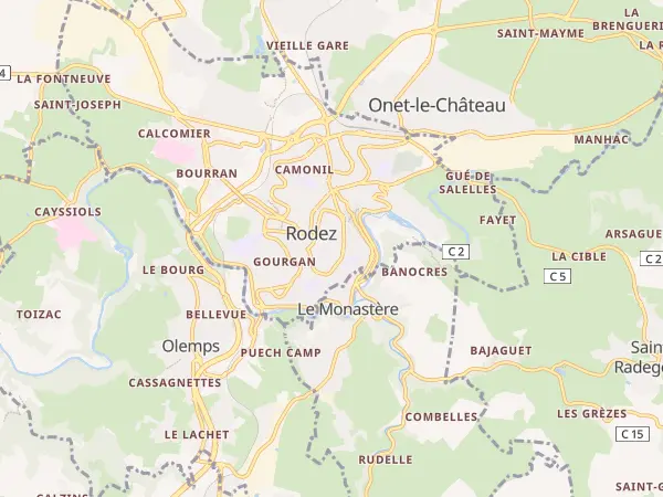 Plan de Rodez