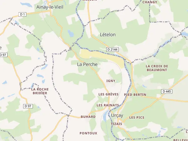 Plan de La Perche
