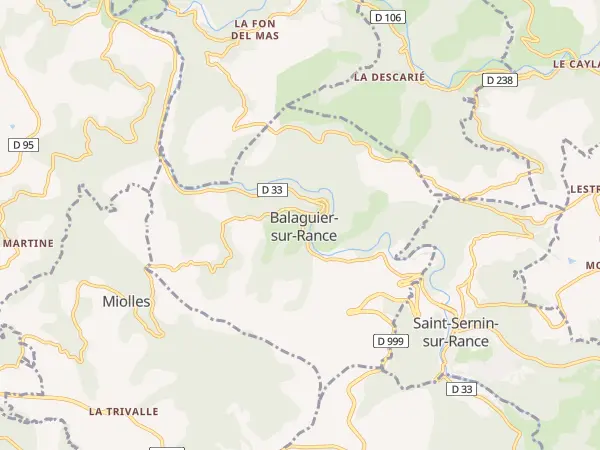 Plan de Balaguier-sur-Rance