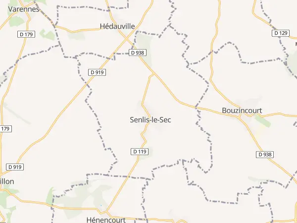 Plan de Senlis-le-Sec