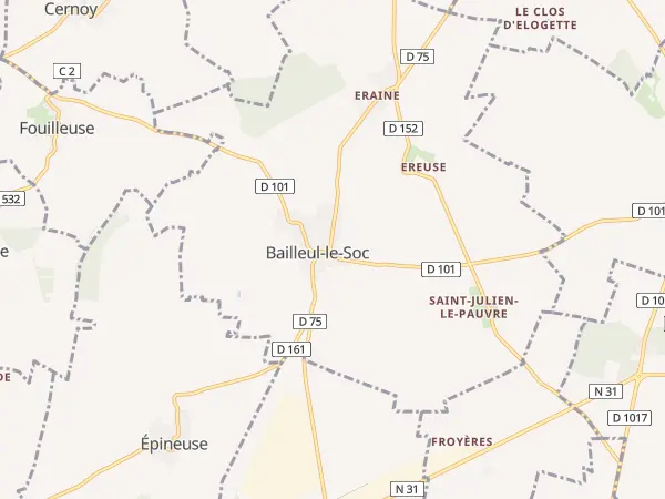 Plan de Bailleul-le-Soc