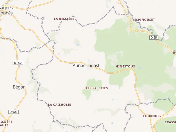 Plan de Auriac-Lagast