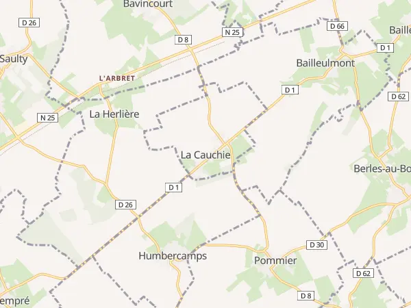 Plan de La Cauchie