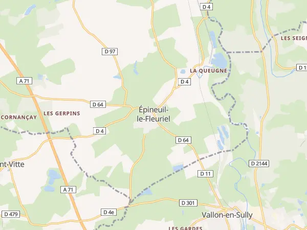 Plan de Épineuil-le-Fleuriel