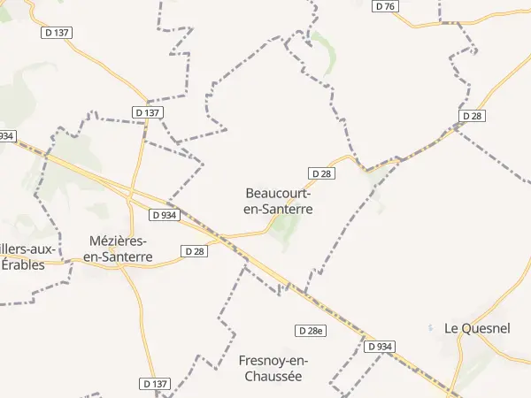Plan de Beaucourt-en-Santerre