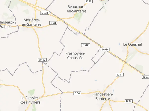Plan de Fresnoy-en-Chaussée