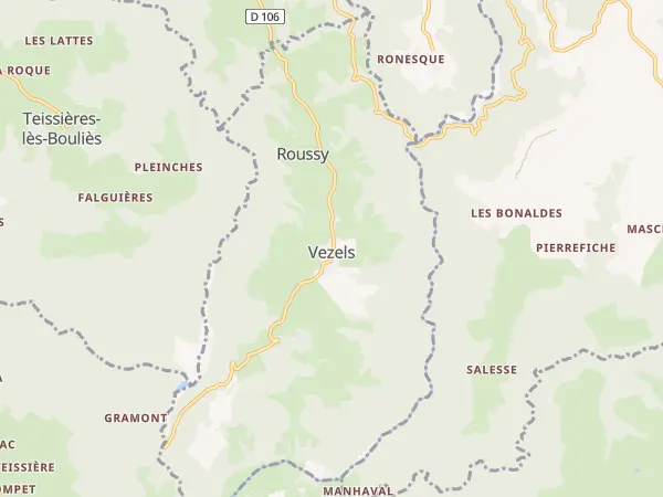 Plan de Vezels-Roussy