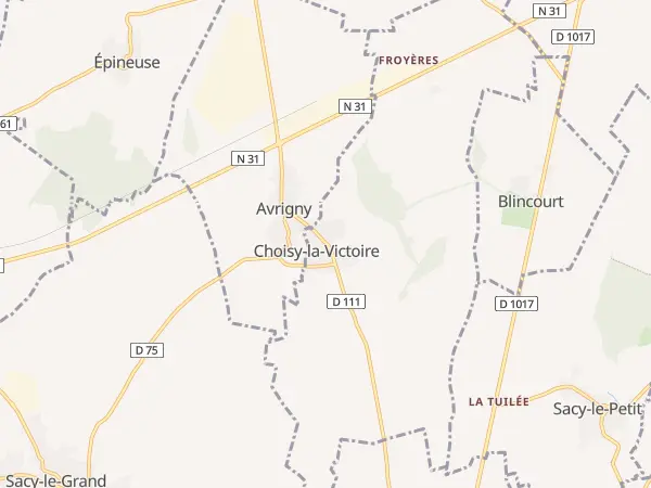 Plan de Choisy-la-Victoire