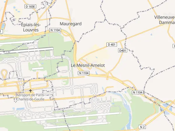 Plan du Mesnil-Amelot
