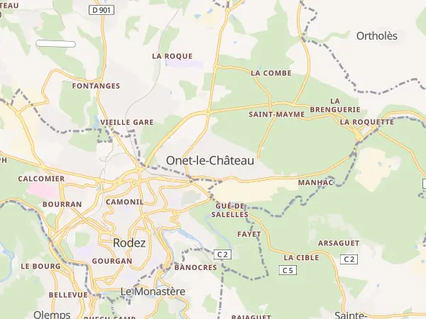 Plan de Onet-le-Château