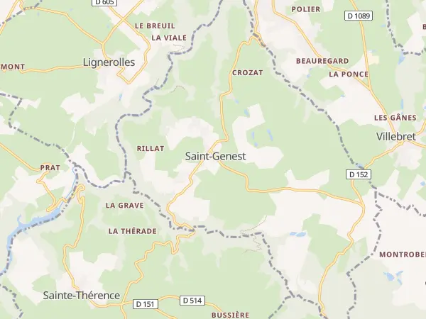 Plan de Saint-Genest