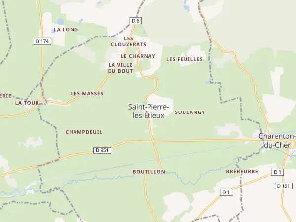 Plan de Saint-Pierre-les-Étieux