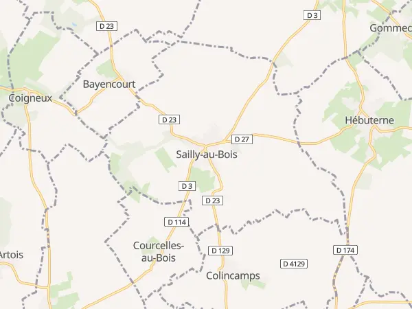 Plan de Sailly-au-Bois