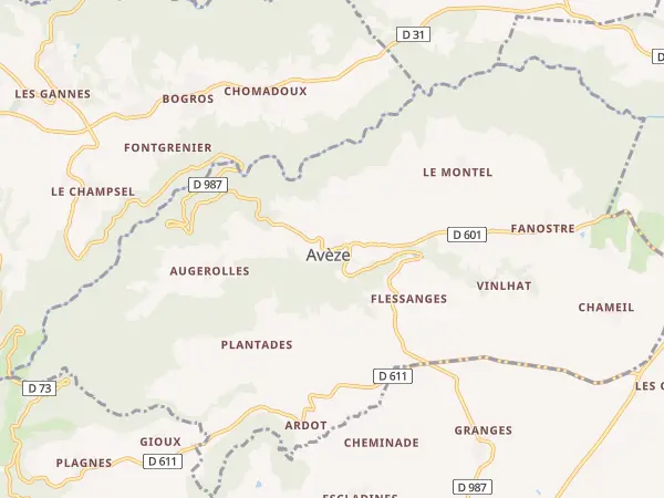 Plan de Avèze