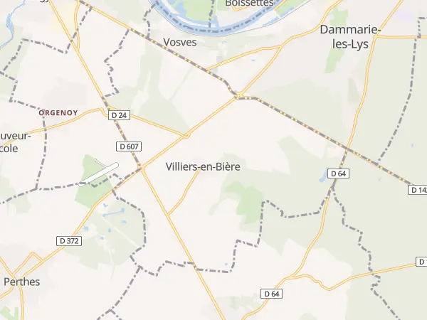 Plan de Villiers-en-Bière
