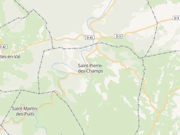 Plan de Saint-Pierre-des-Champs