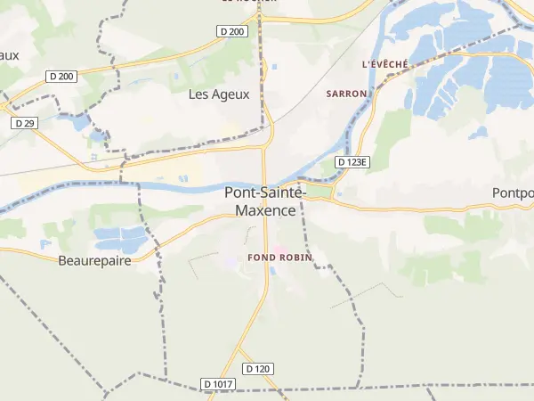 Plan de Pont-Sainte-Maxence