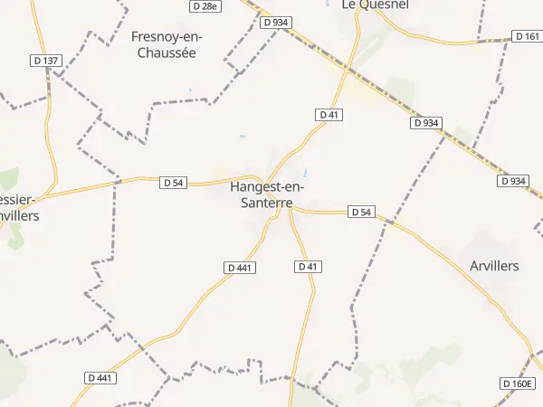 Plan de Hangest-en-Santerre