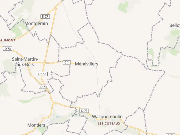 Plan de Ménévillers