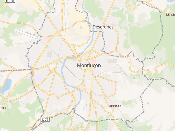 Plan de Montluçon