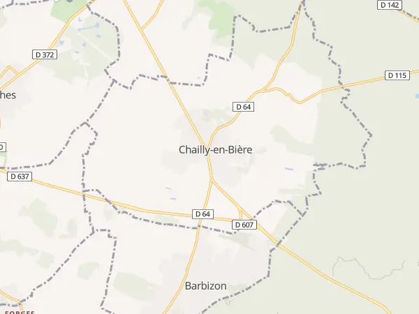 Plan de Chailly-en-Bière