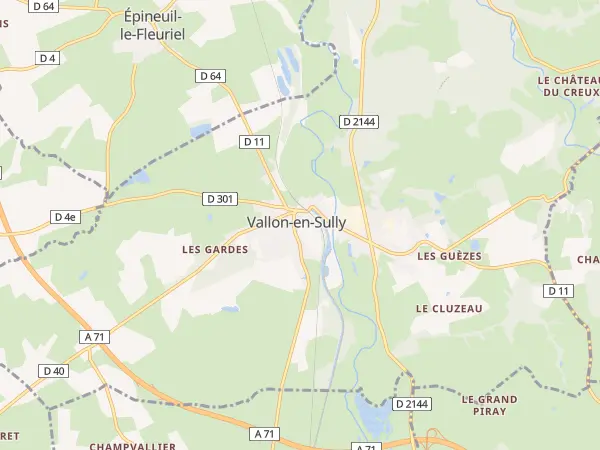 Plan de Vallon-en-Sully