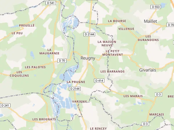 Plan de Reugny