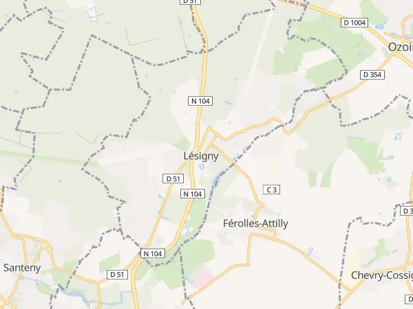 Plan de Lésigny