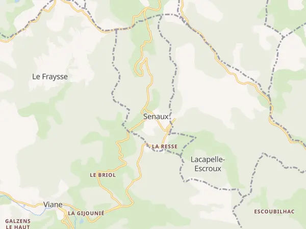 Plan de Senaux