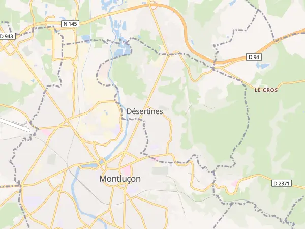 Plan de Désertines