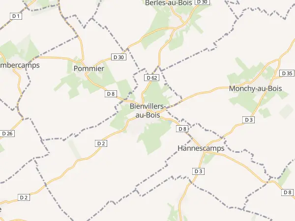 Plan de Bienvillers-au-Bois