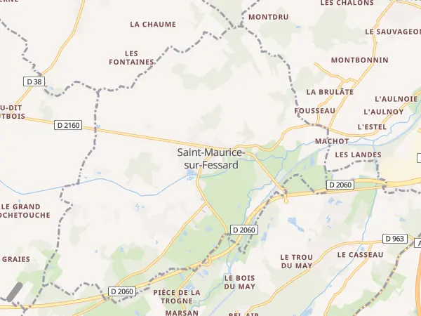 Plan de Saint-Maurice-sur-Fessard