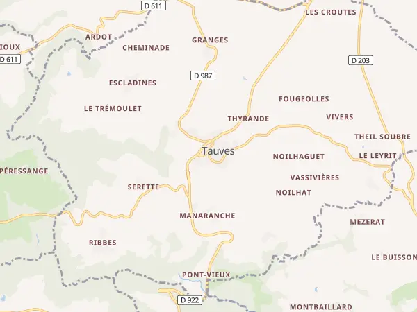 Plan de Tauves
