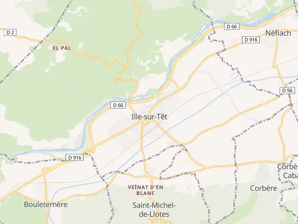 Plan de Ille-sur-Têt