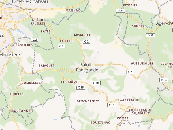 Plan de Sainte-Radegonde