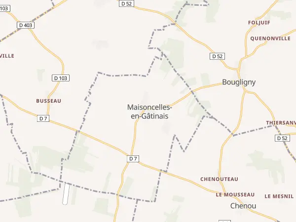 Plan de Maisoncelles-en-Gâtinais