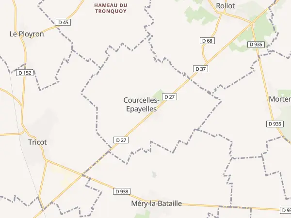 Plan de Courcelles-Epayelles
