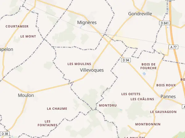 Plan de Villevoques