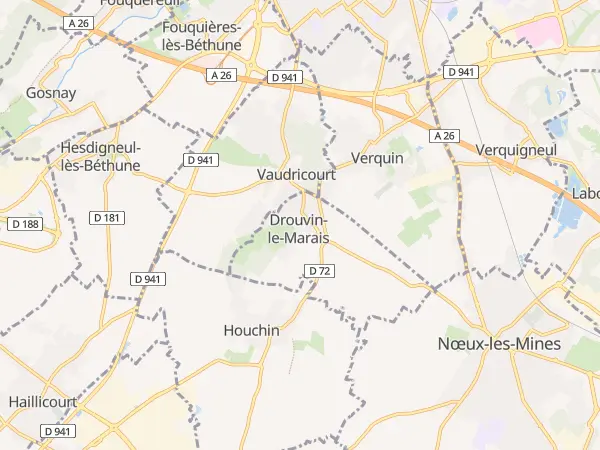 Plan de Drouvin-le-Marais