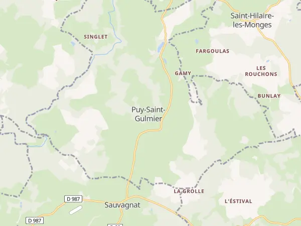 Plan de Puy-Saint-Gulmier