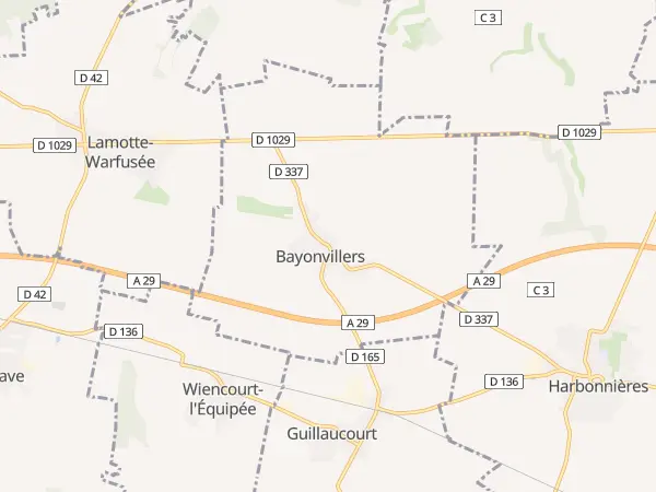 Plan de Bayonvillers