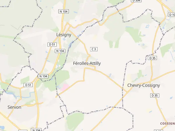 Plan de Férolles-Attilly