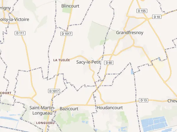 Plan de Sacy-le-Petit