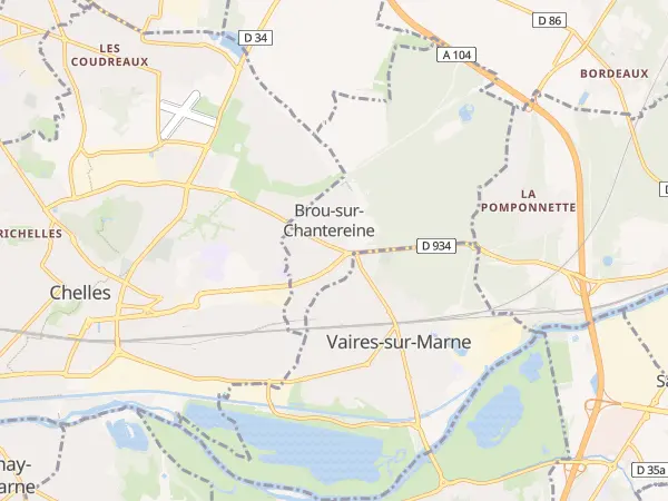 Plan de Brou-sur-Chantereine
