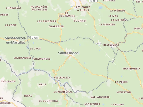 Plan de Saint-Fargeol
