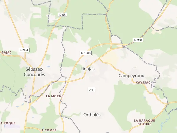 Plan de La Loubière