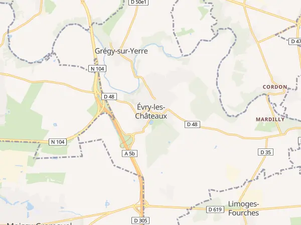Plan de Évry-Grégy-sur-Yerre