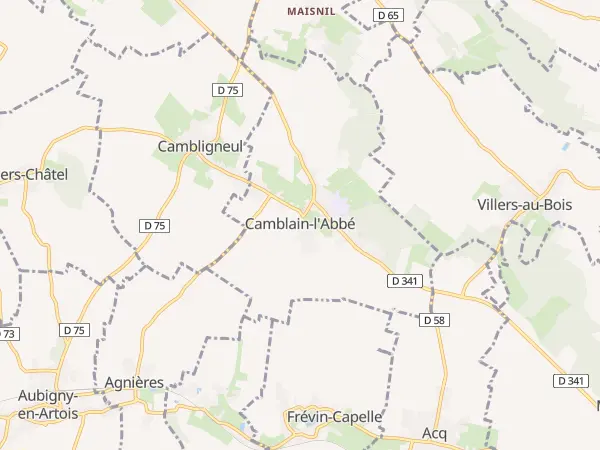 Plan de Camblain-l’Abbé