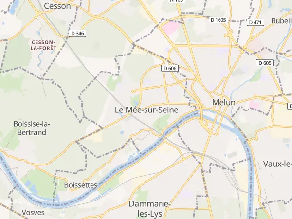Plan du Mée-sur-Seine