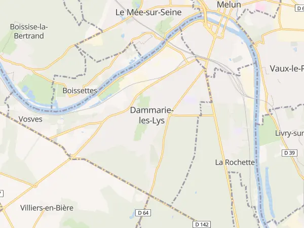 Plan de Dammarie-les-Lys